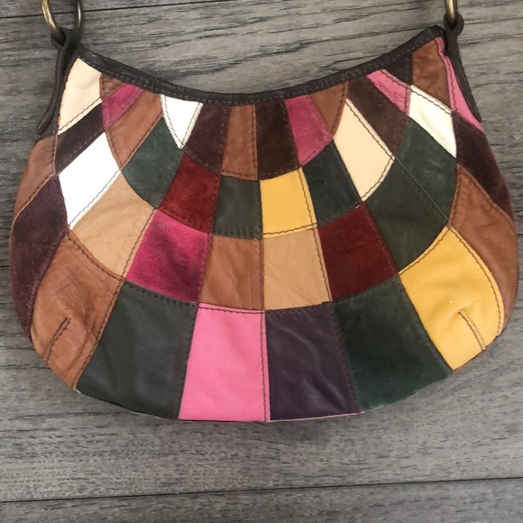 Lucky Brand Patchwork  Leather Shoulder Bag - Picture 3 of 8